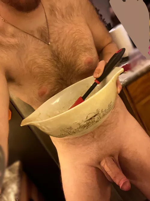 Naked, high and baking pecan pie:) Happy 🦃 Day