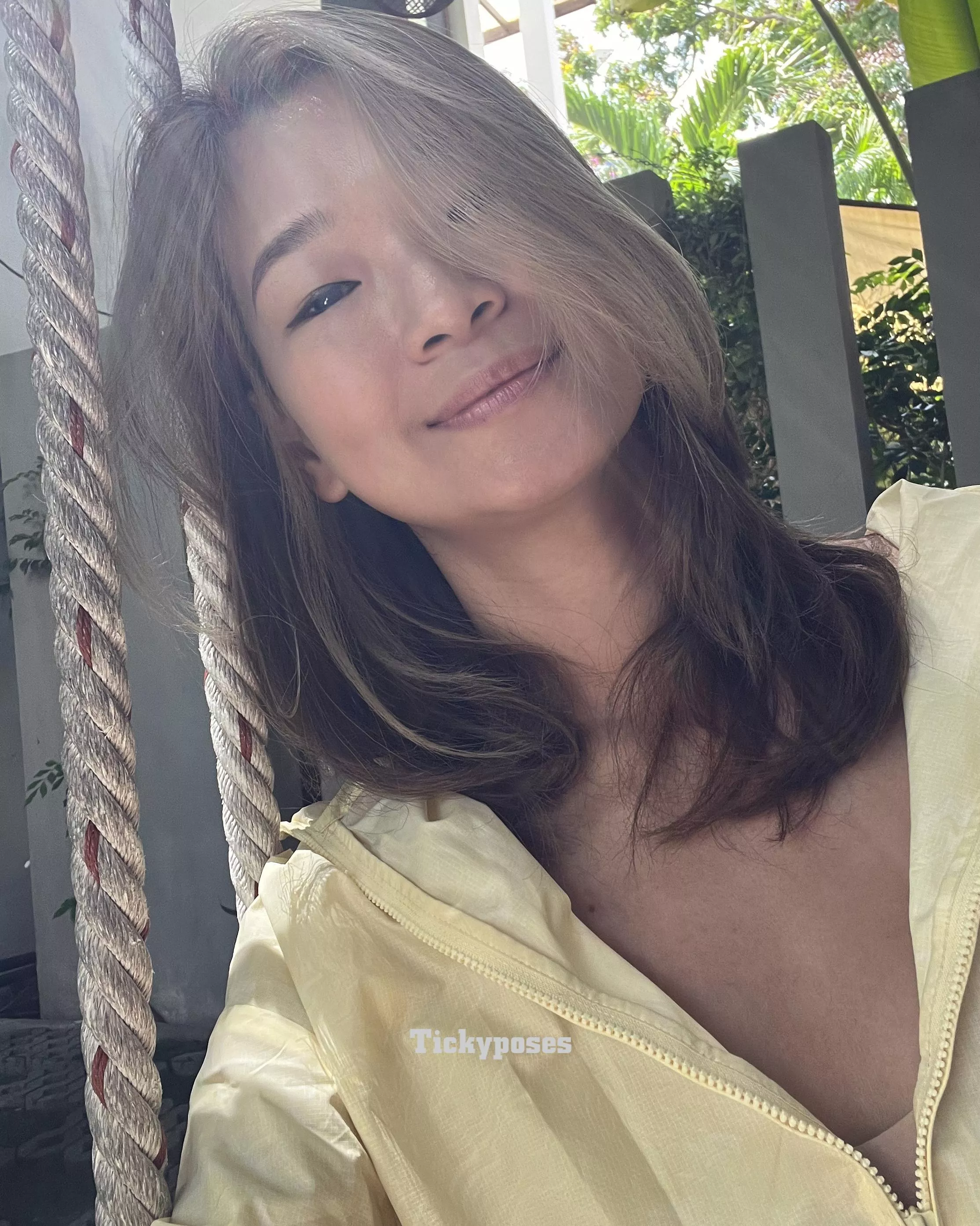 Outside on a sunny day