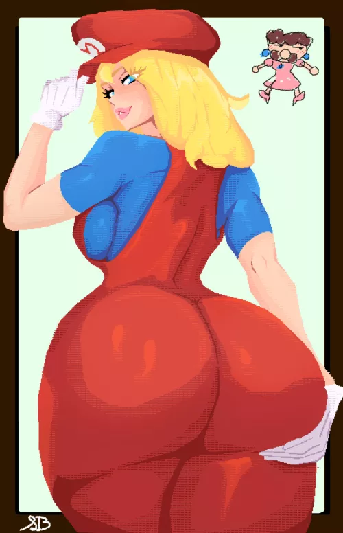 Pixel Peach swapped with him for a day (SpriteBomb)
