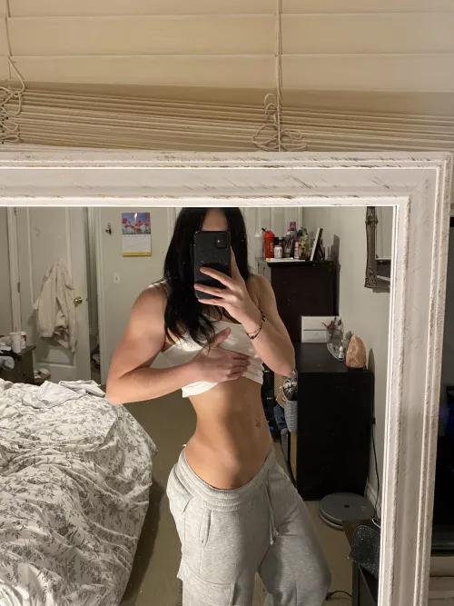 Post gym mirror flex at home 😚