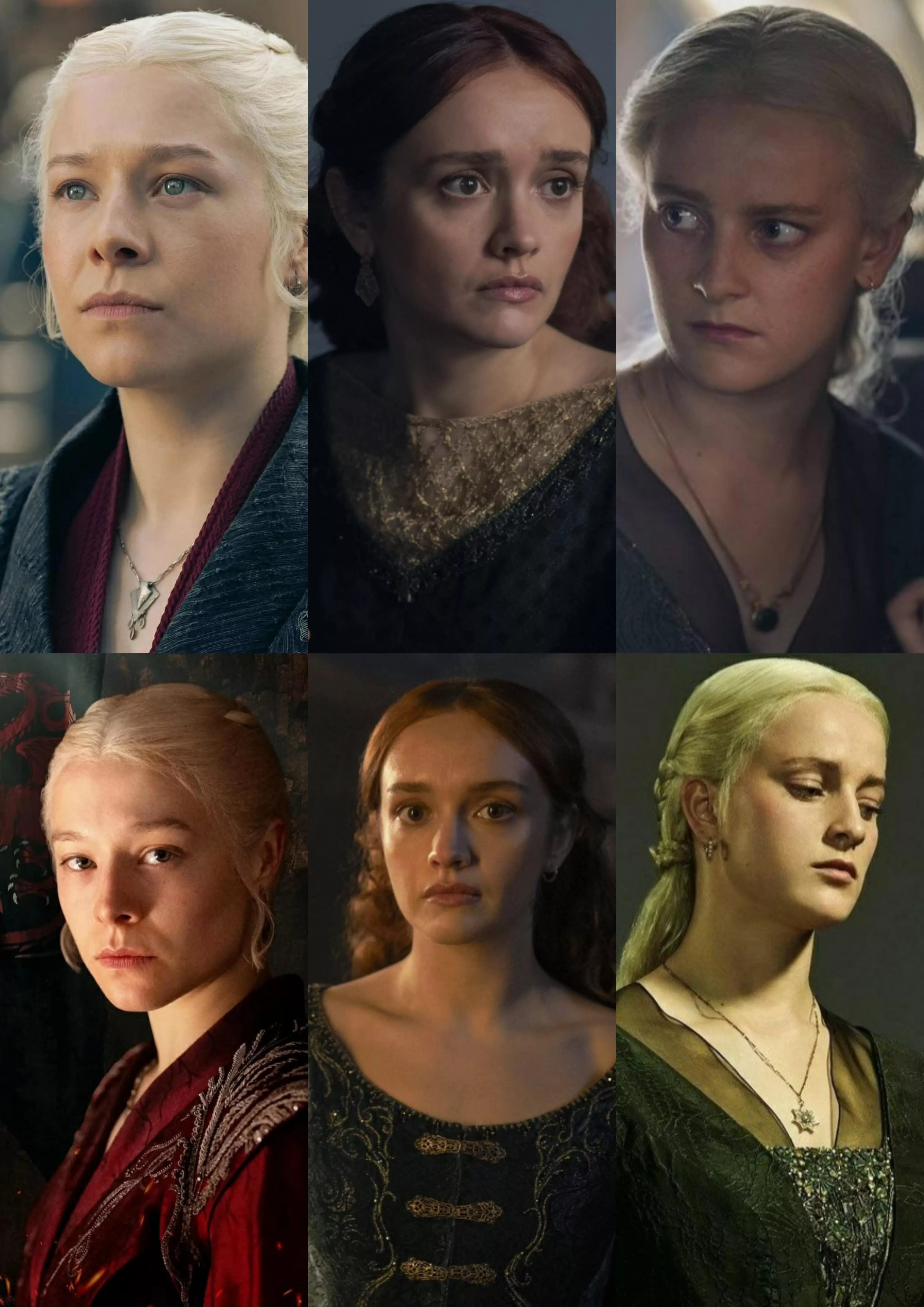 Rhaenyra, Alicent and Helaena 