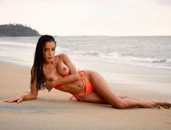 sexy latina in the beach