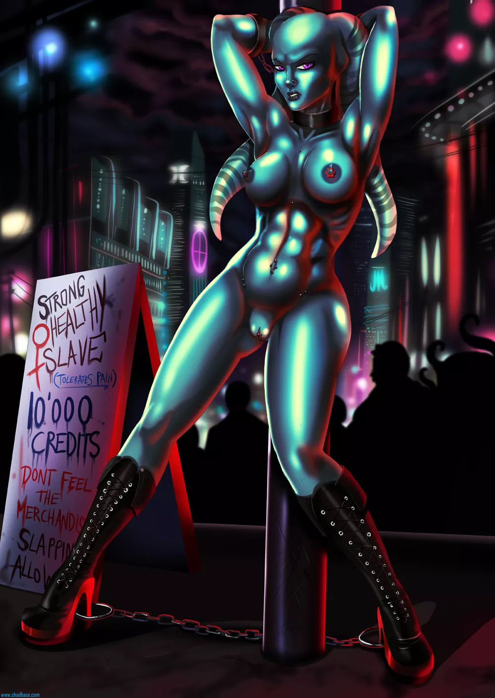 Slave for sale, blue version (TheRealShadman)