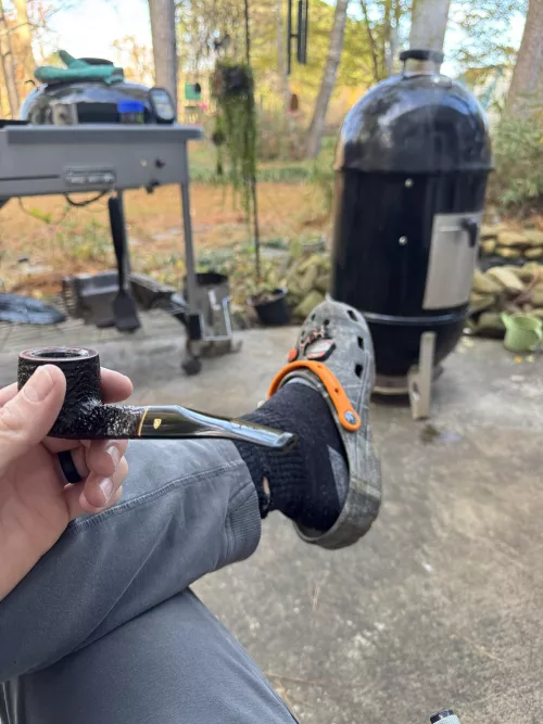 Smoking while I’m smoking.