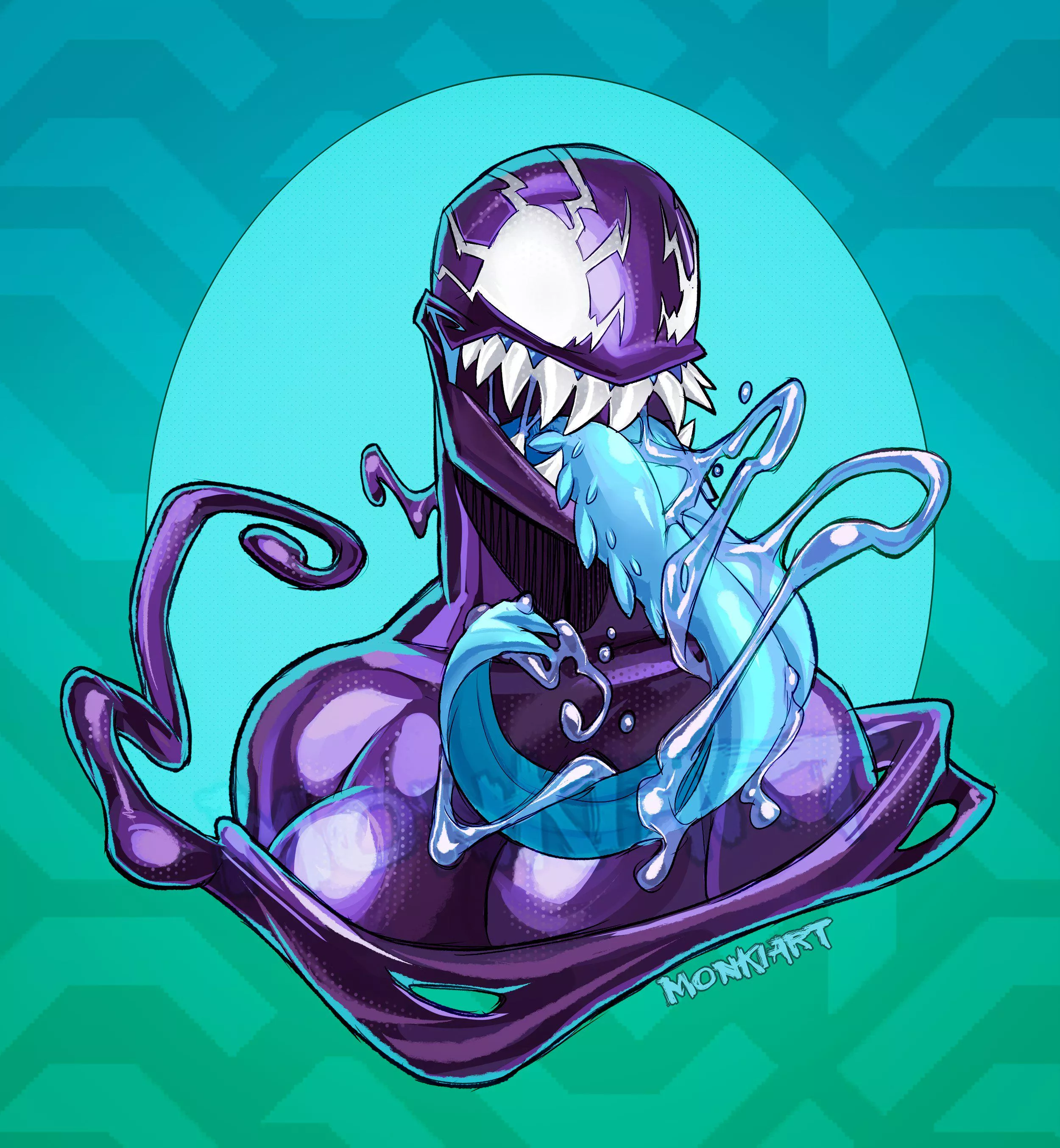 Symbiote girl by MonkiArt