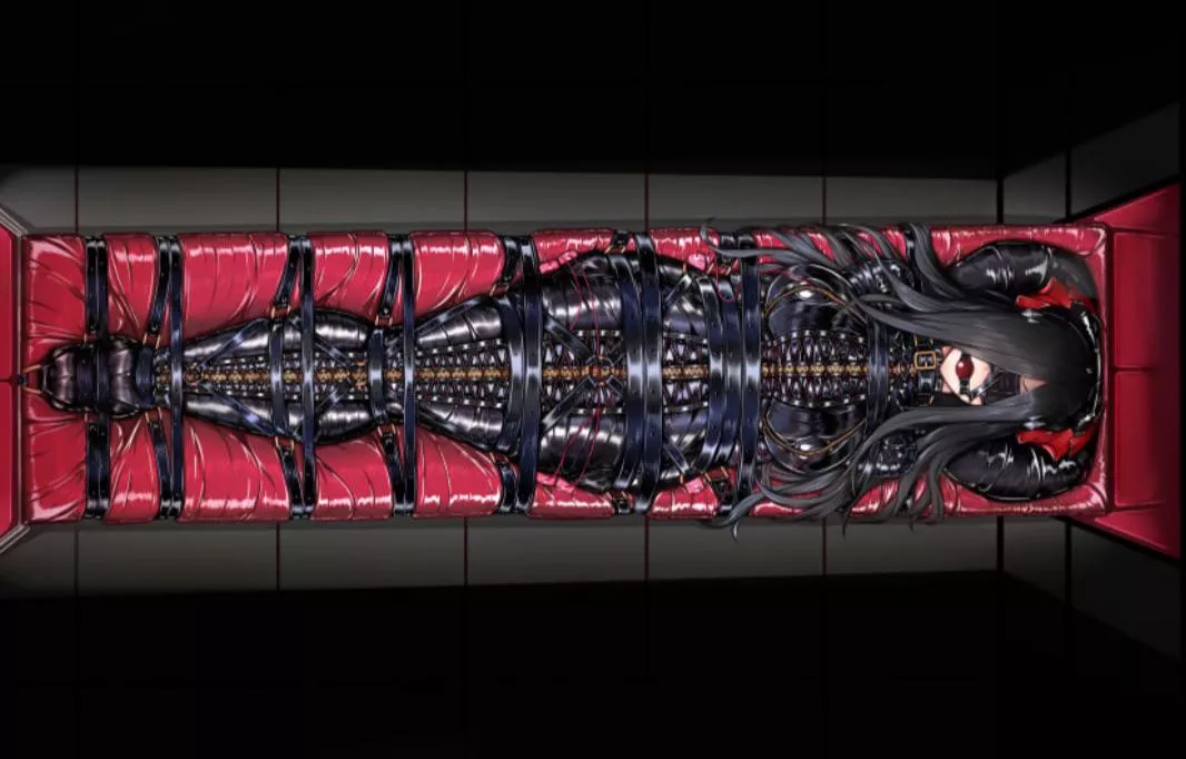 That’s how a proper bondage slave needs to be treated. Completely tied and in lose of all of her senses during sleeping, because she’s just a toy now…