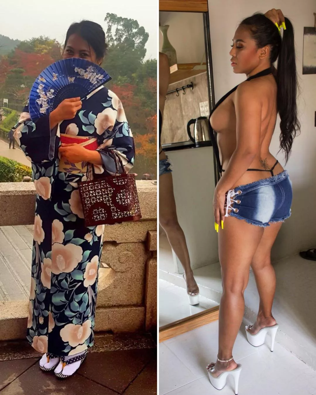 The before and after my innocent, reserved self would’ve never imagined