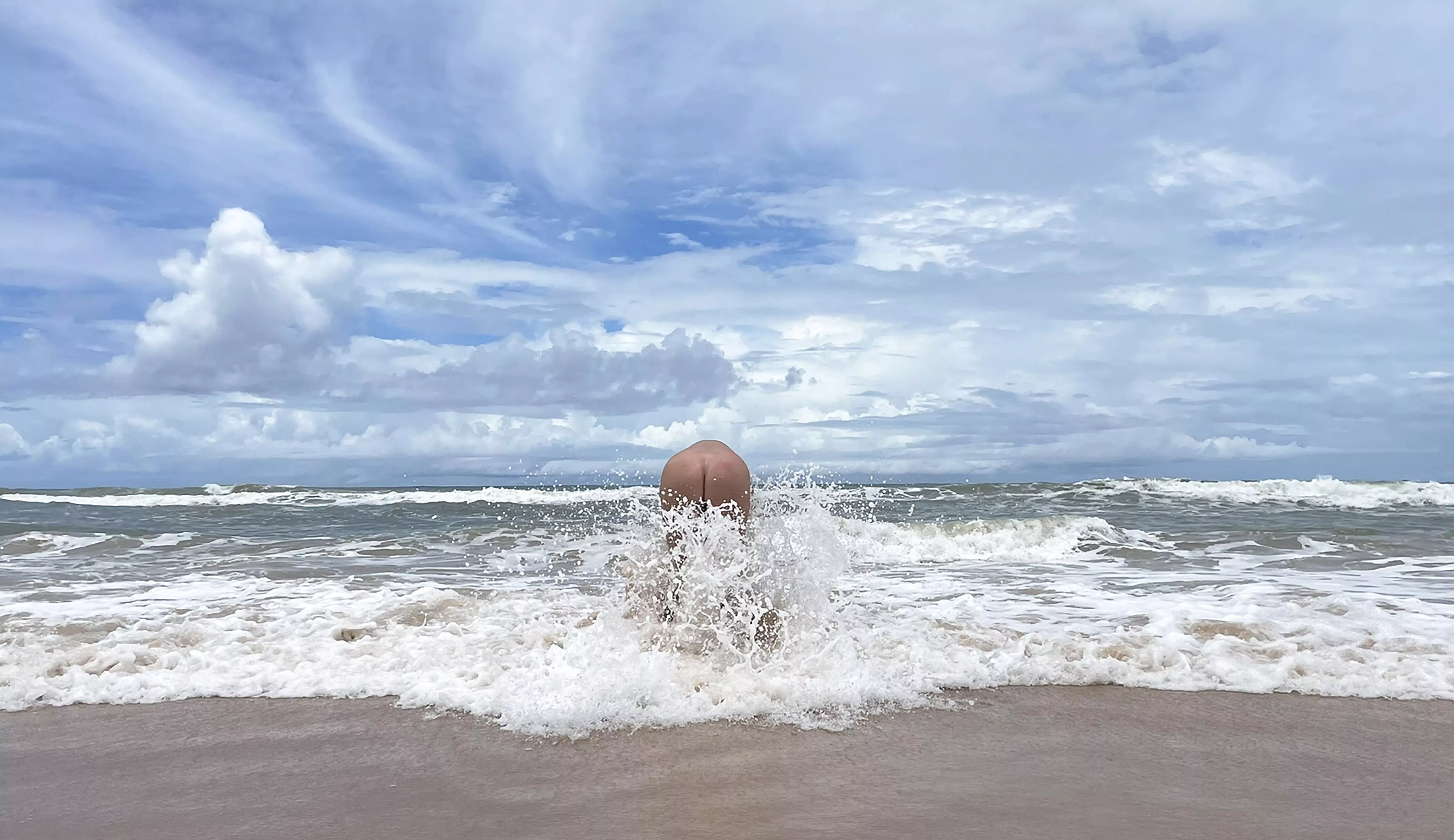 The feeling of skinny dipping in the sea is incredible!