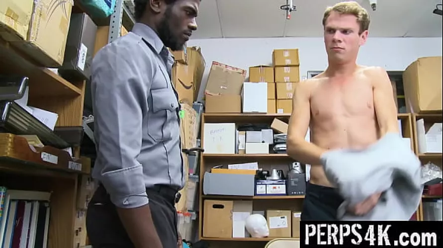 The Perp Is Caught Stealing in The Cameras from The Store - Perps4k - Gay Videos