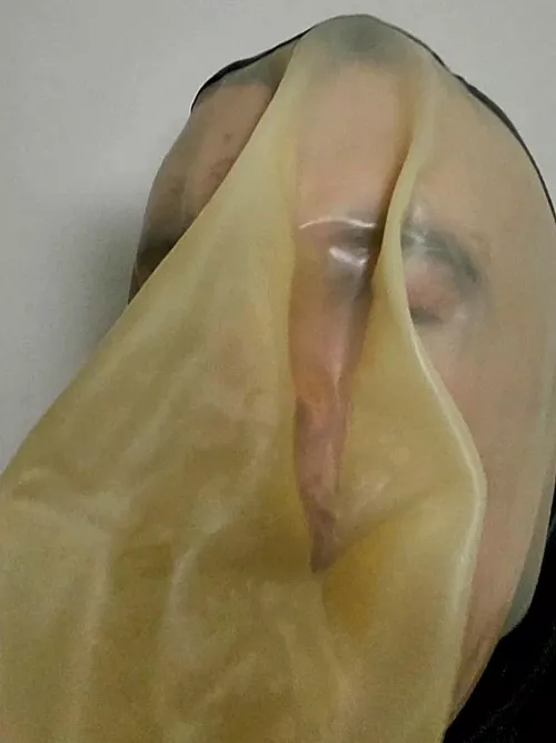 this hood restricts breathing what excitement ..... I am close to ecstasy. .