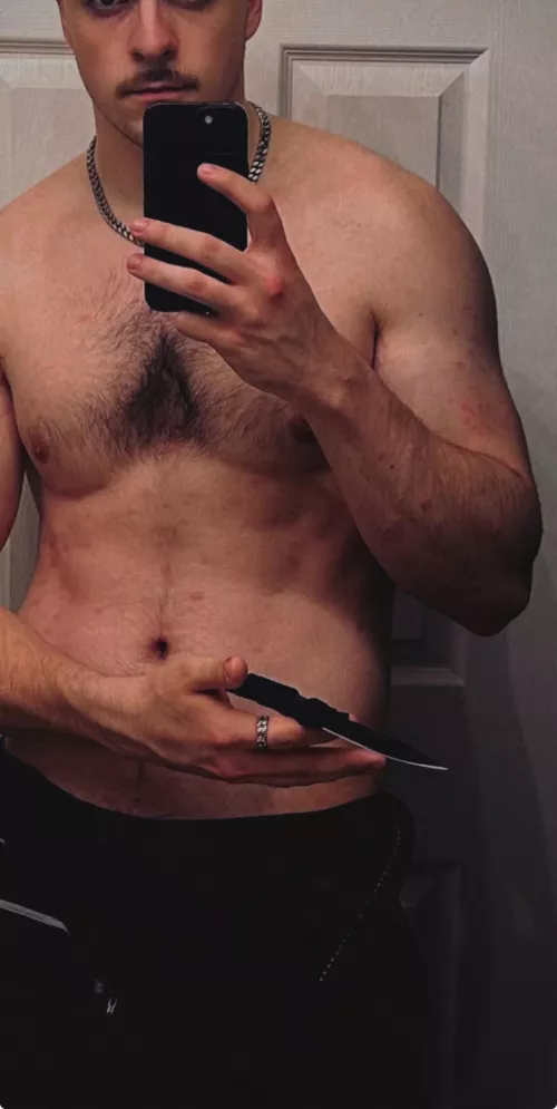 This knife is feeling a little thirsty