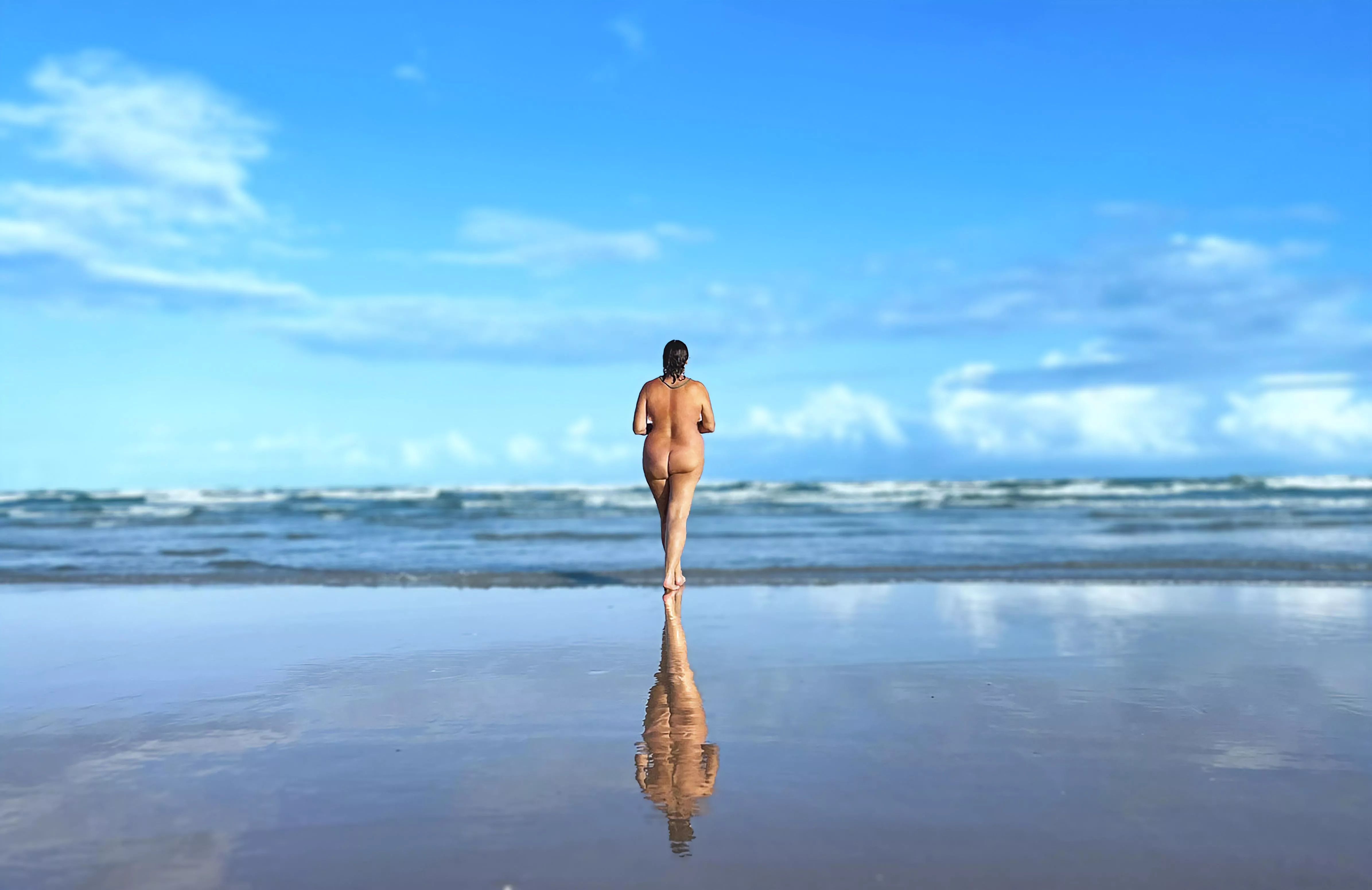 Utilizing the secluded Mangue Seco beach for a discreet naturist swim.