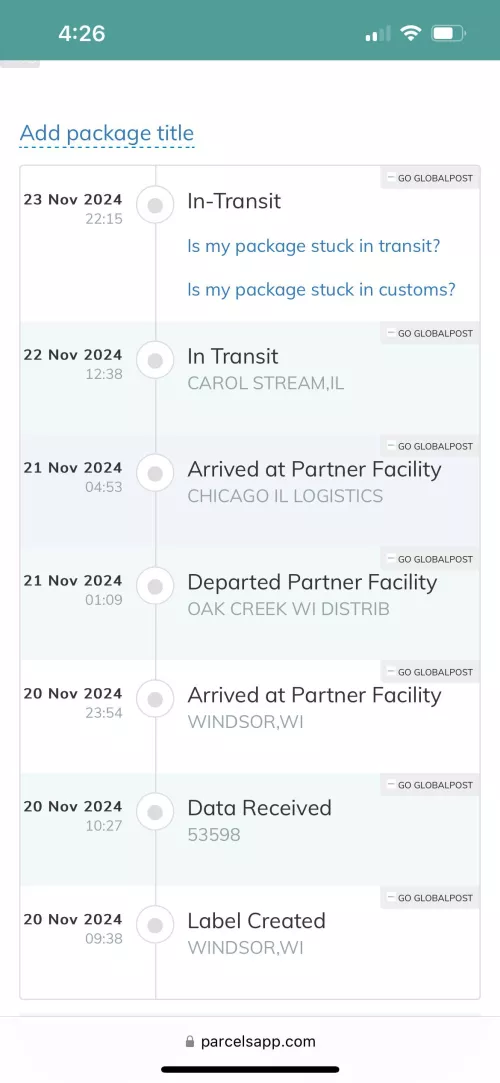 What should I do? Package has been stuck in transit for nearly a week