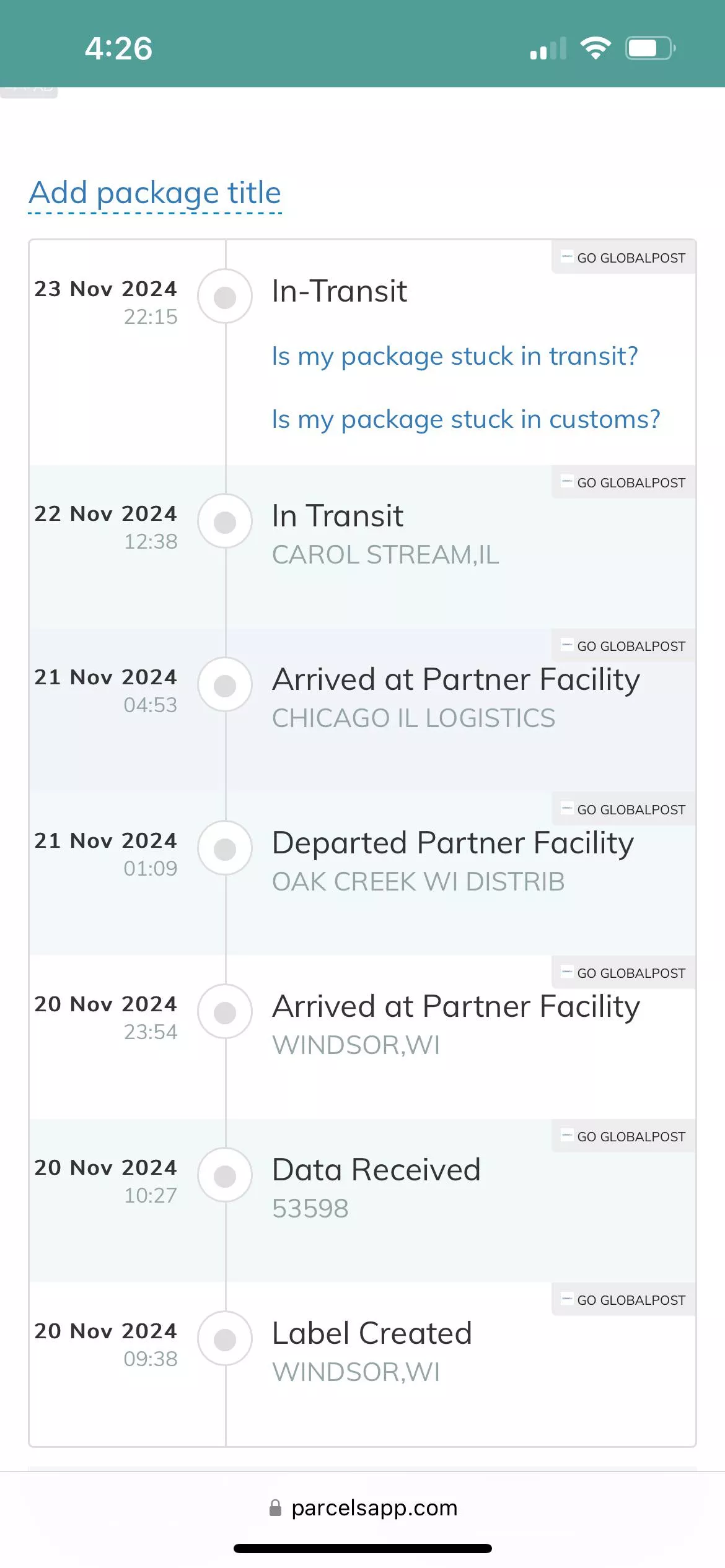 What should I do? Package has been stuck in transit for nearly a week