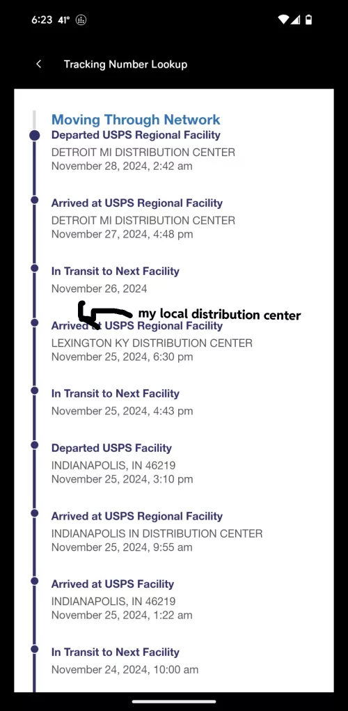 Wtf is USPS doing lol