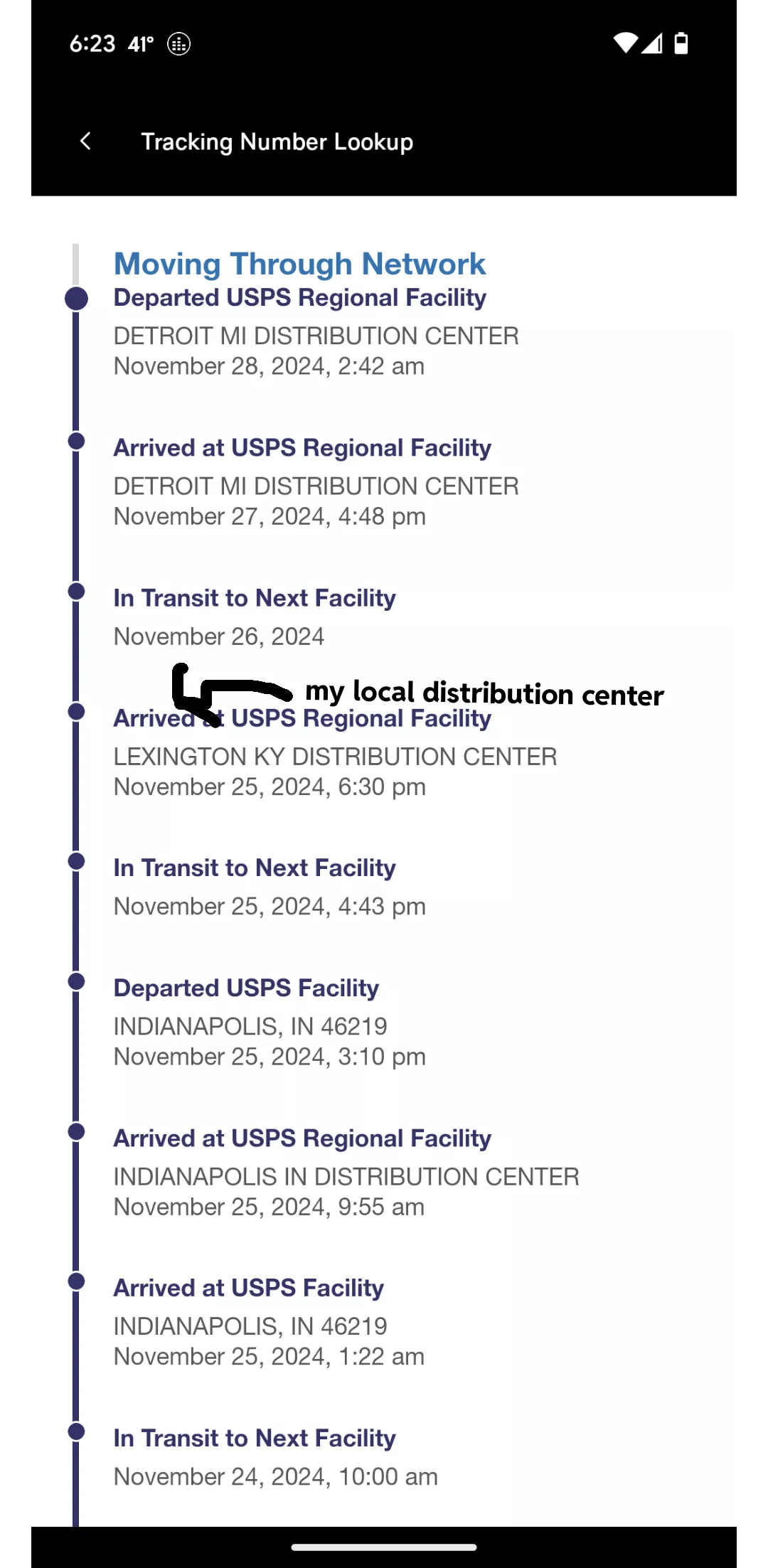 Wtf is USPS doing lol