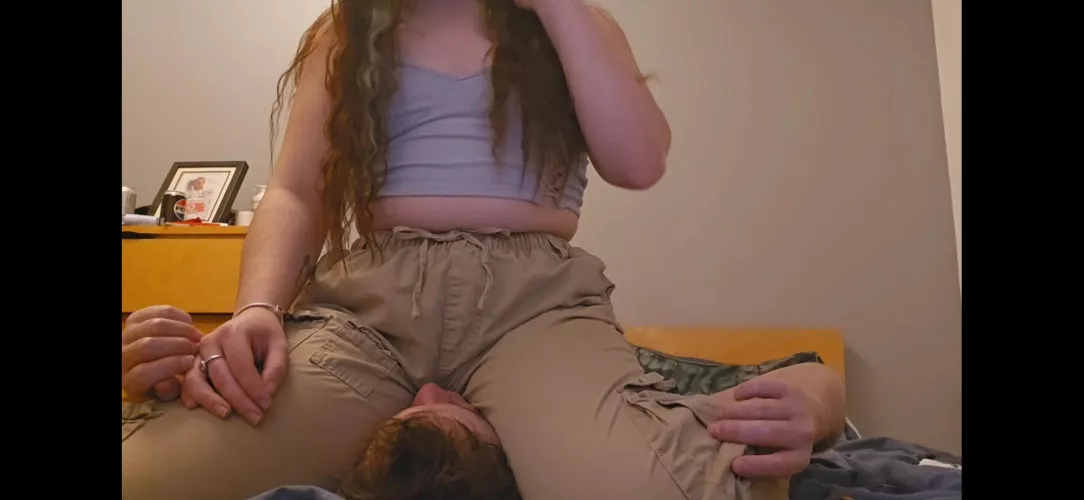 You can barely see him under there