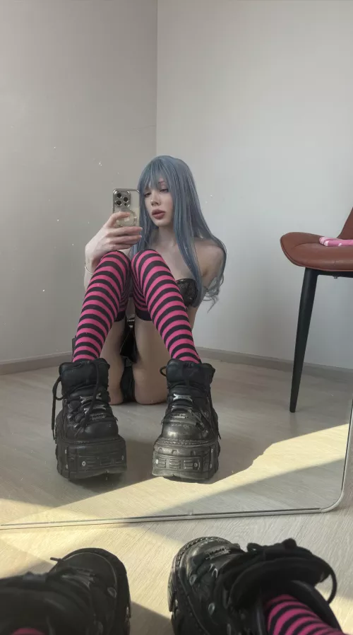 a little bit crazy look