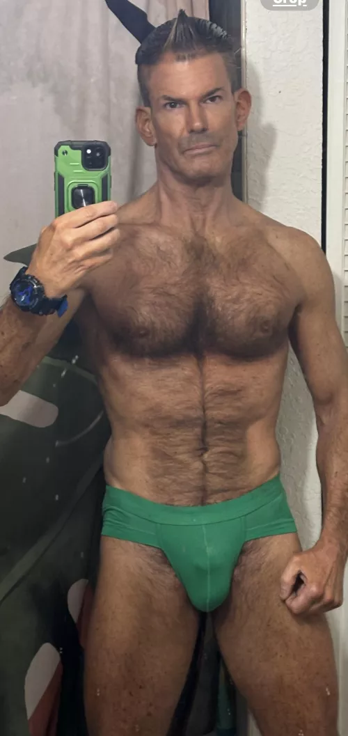 Age 57 Green Bikini Briefs 