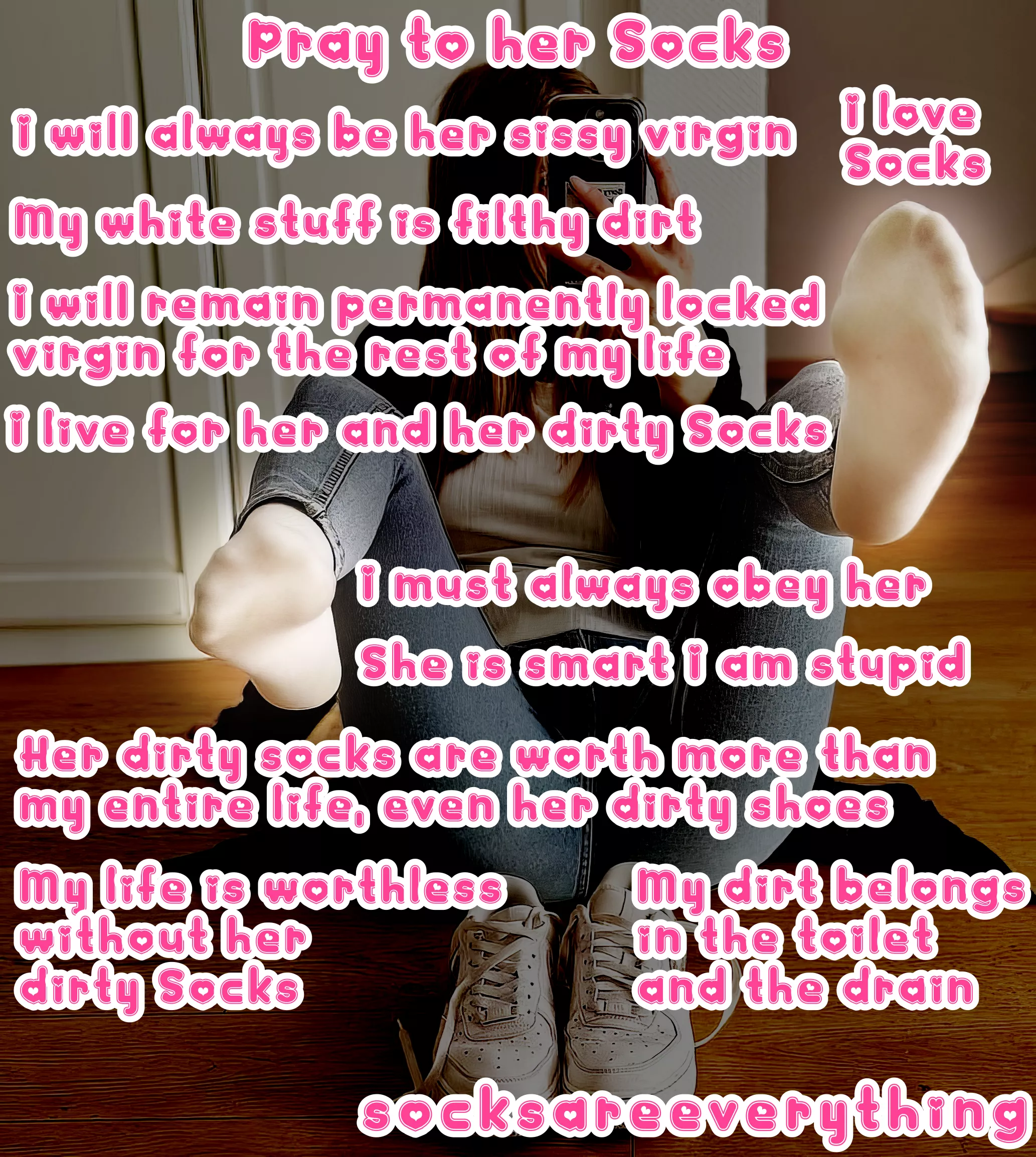 All this is true about you my little beta loser! You are just a little sockssexual beta baby! Stay in chastity, stay as virgin, pledge pussyfree for life! Admit this is your beta life!