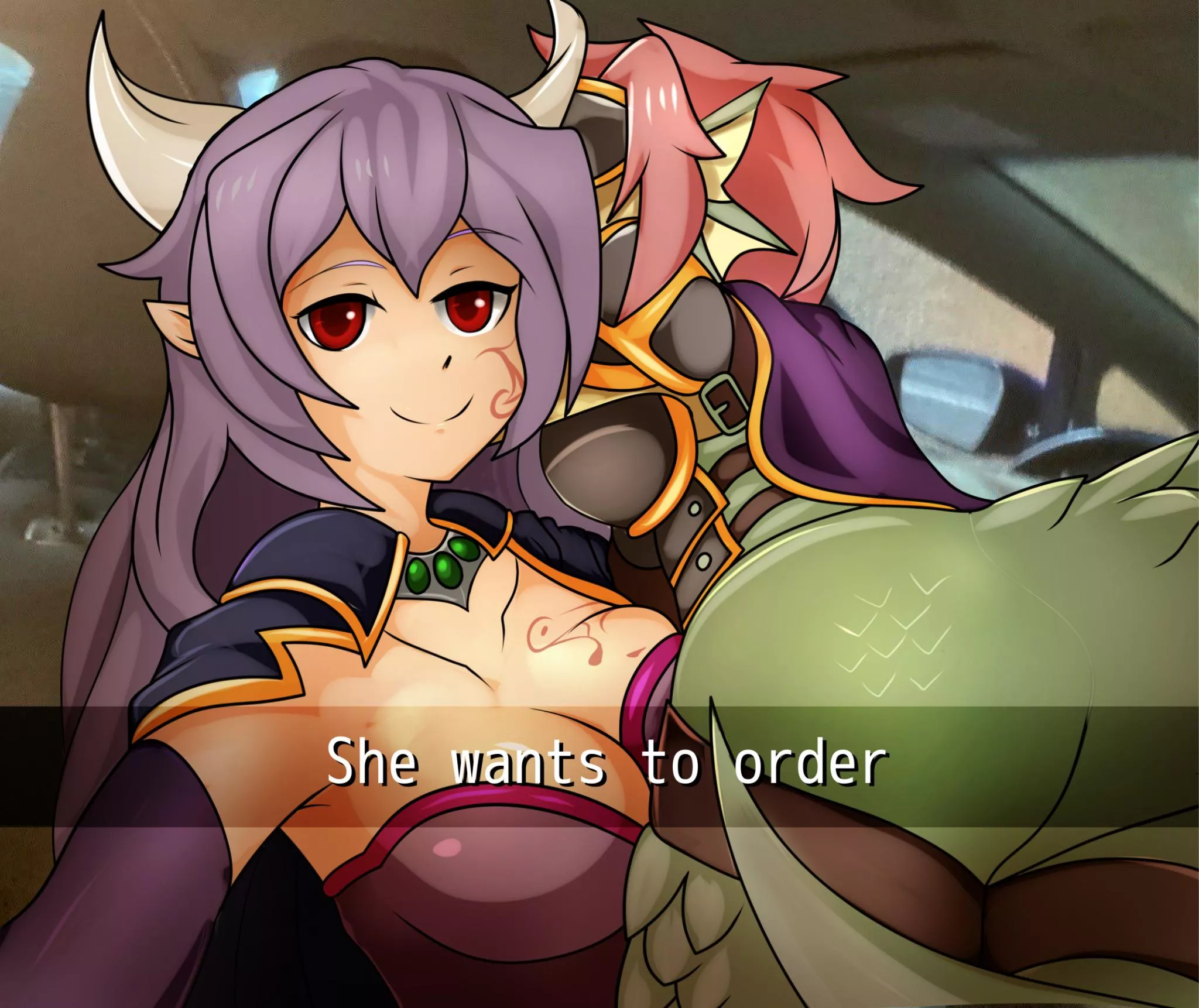 Alma and Granberia when there are no duties at the Monster Lord Castle