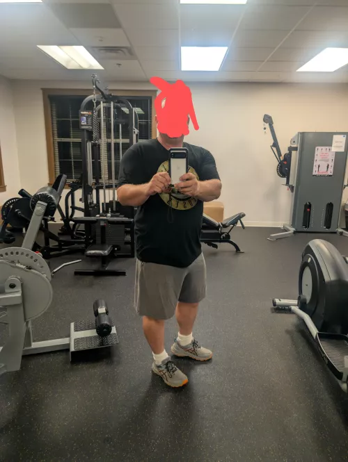 At the gym trying to be less fat