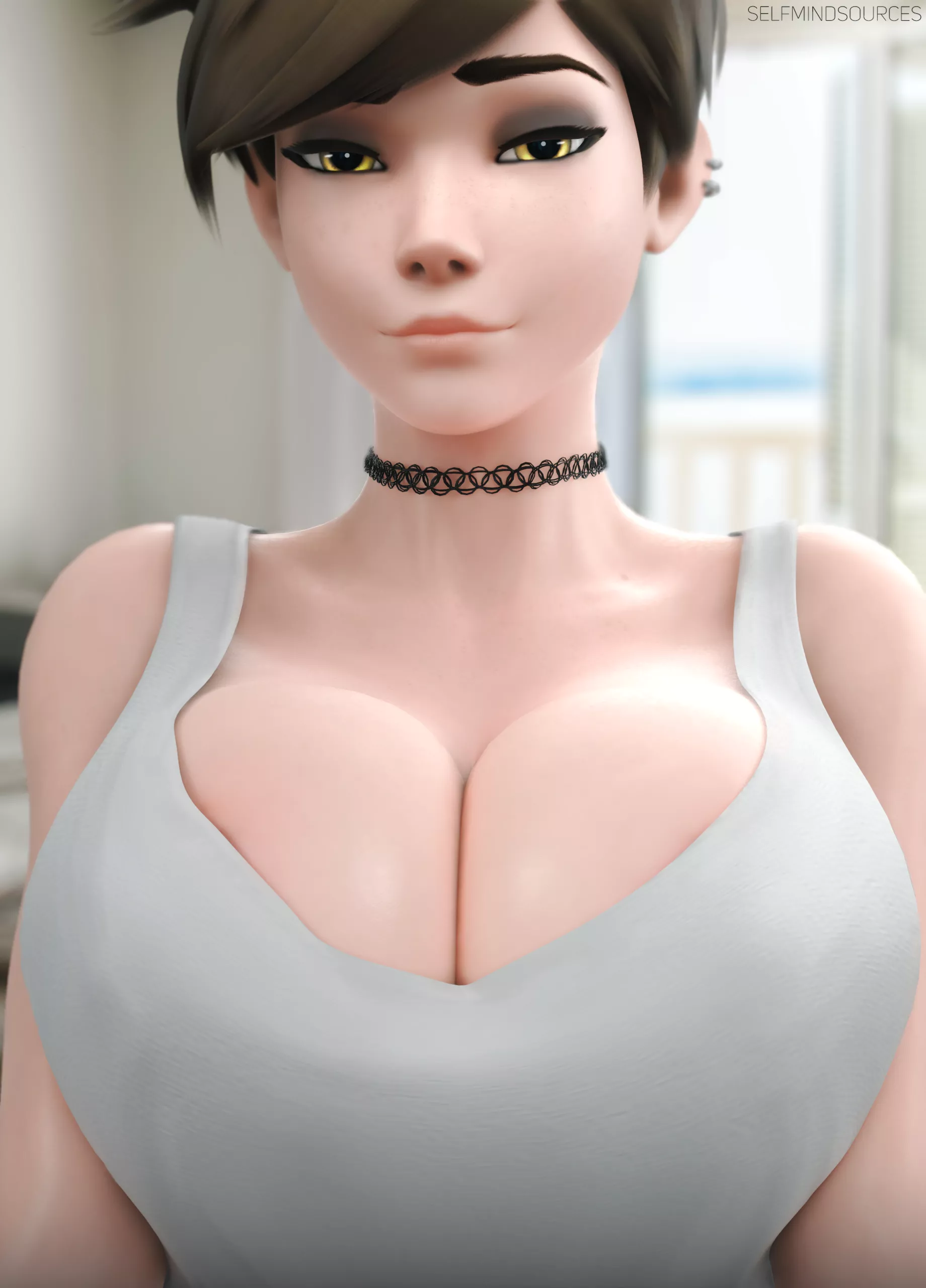 Big breasted Tracer (selfmindsources)