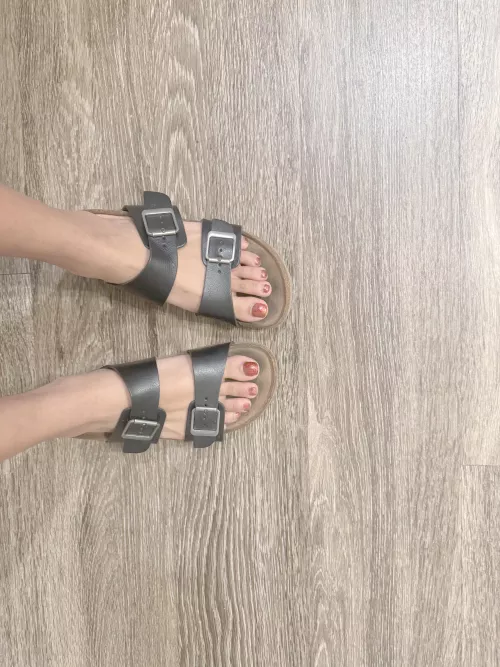 Birks And Red Nail Polish