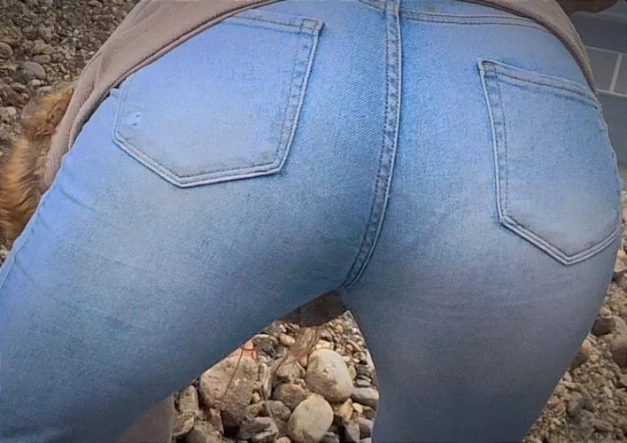 blue jeans in nature 