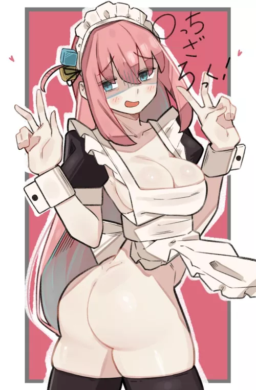 Bocchi maid is so cute 💖