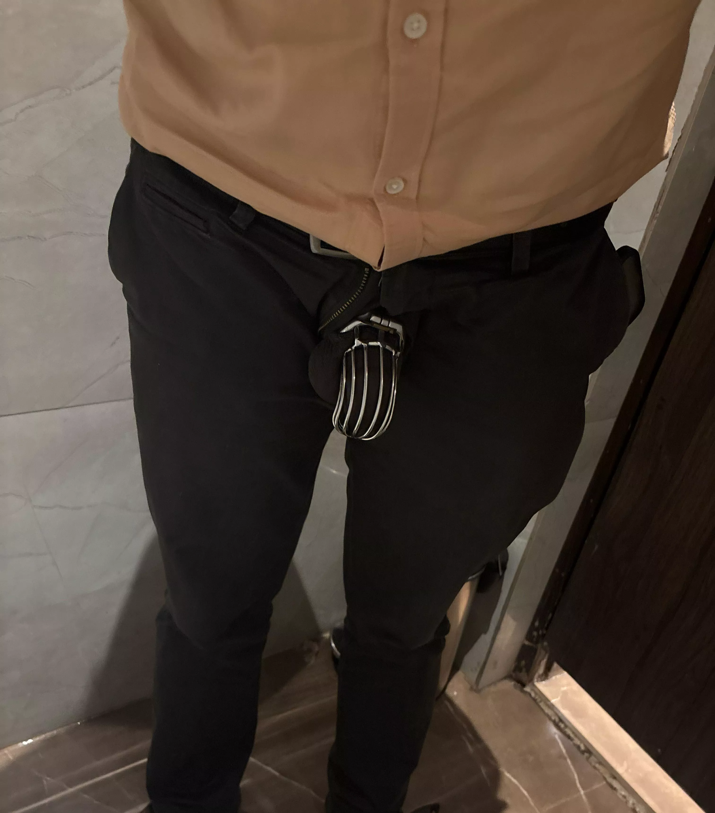 Caged and left with Blue Balls