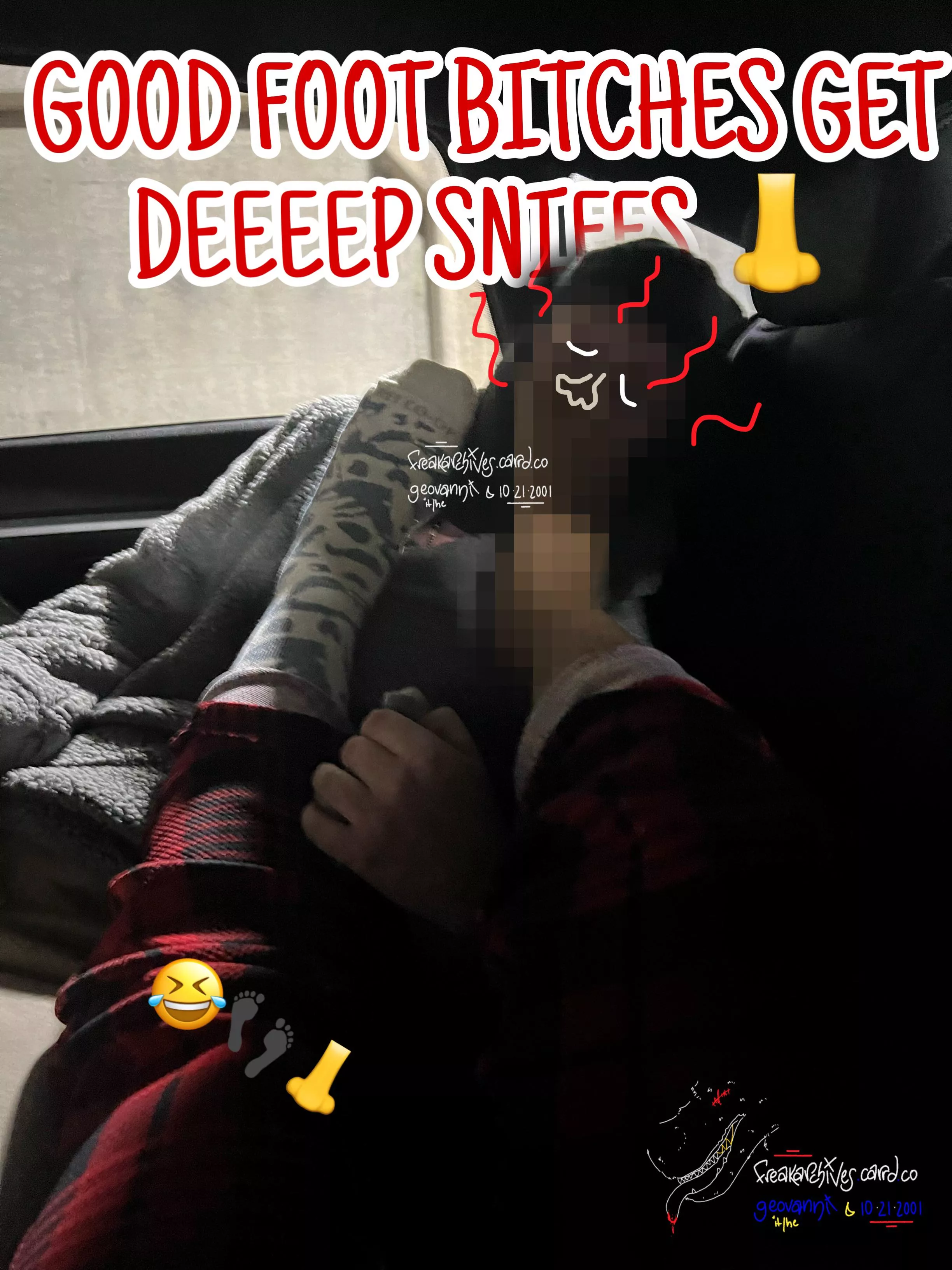 can’t even see my feet when they’re in somebody else’s face 🤣