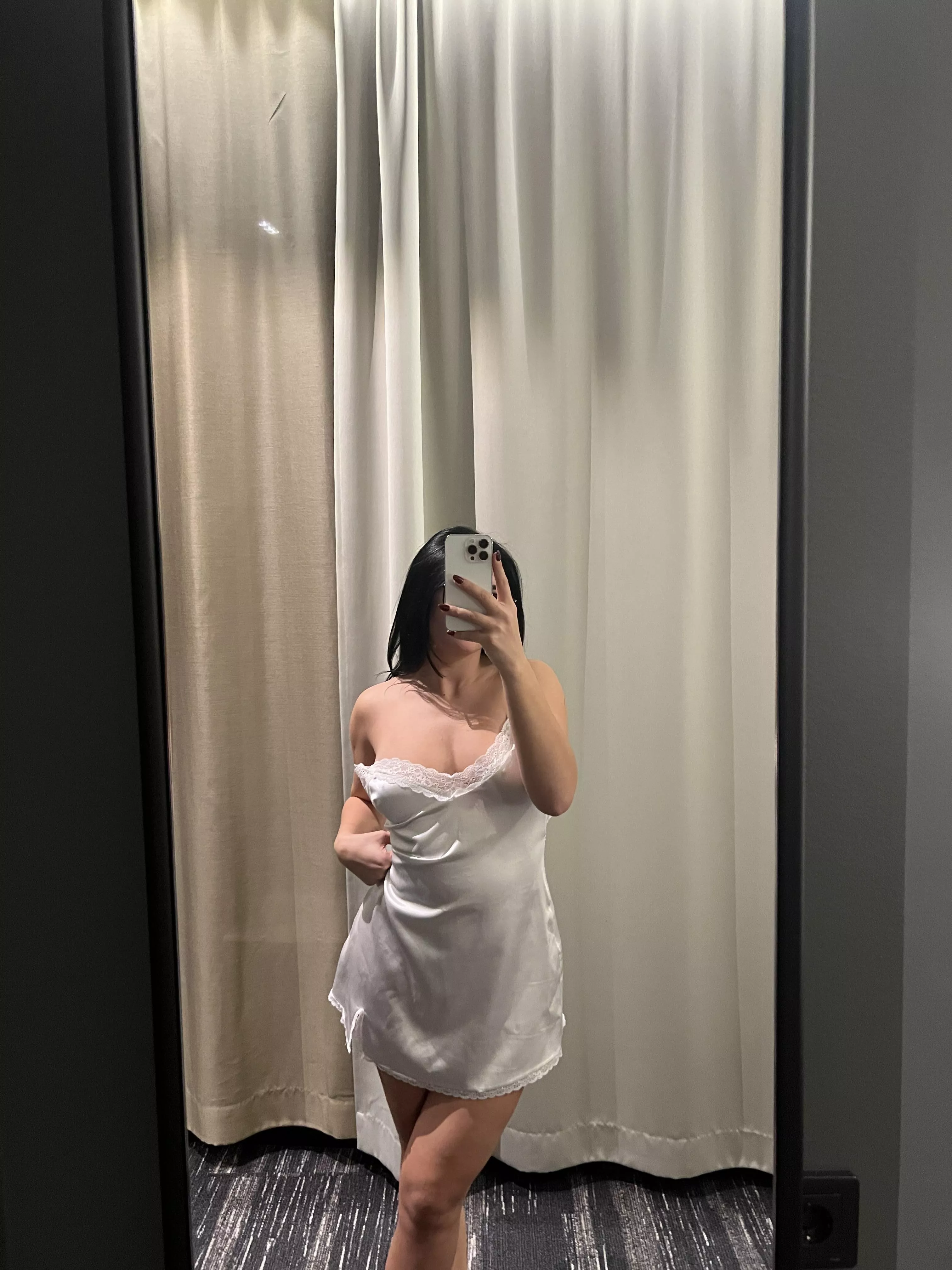 Don’t worry. I won’t tell her you cum to my pictures.