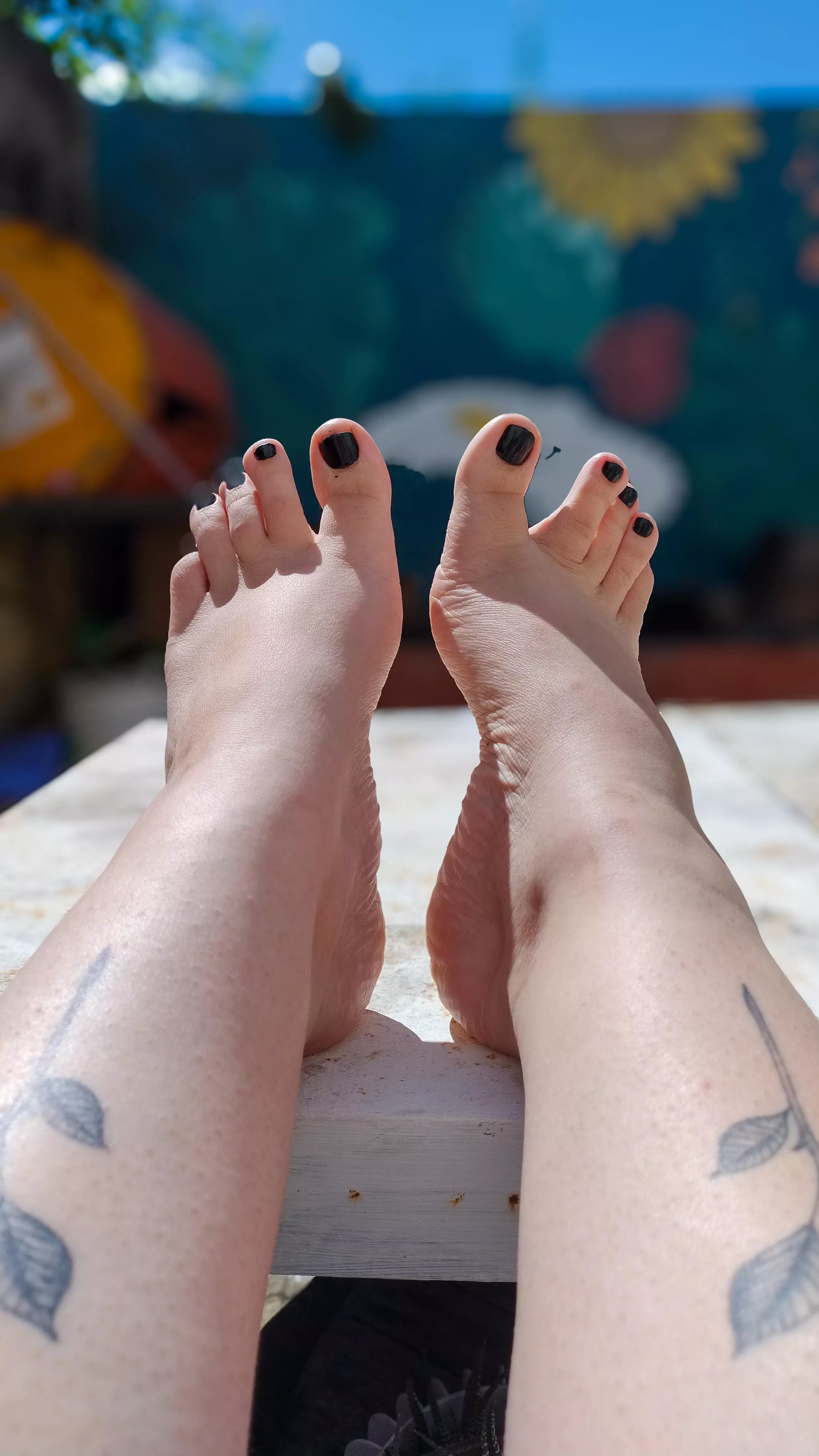 every detail, every curve, my feet are the beginning of your trance