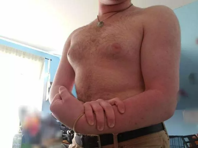 Feeling buff in khakis 