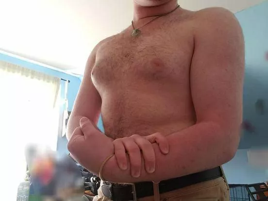 Feeling buff in khakis 