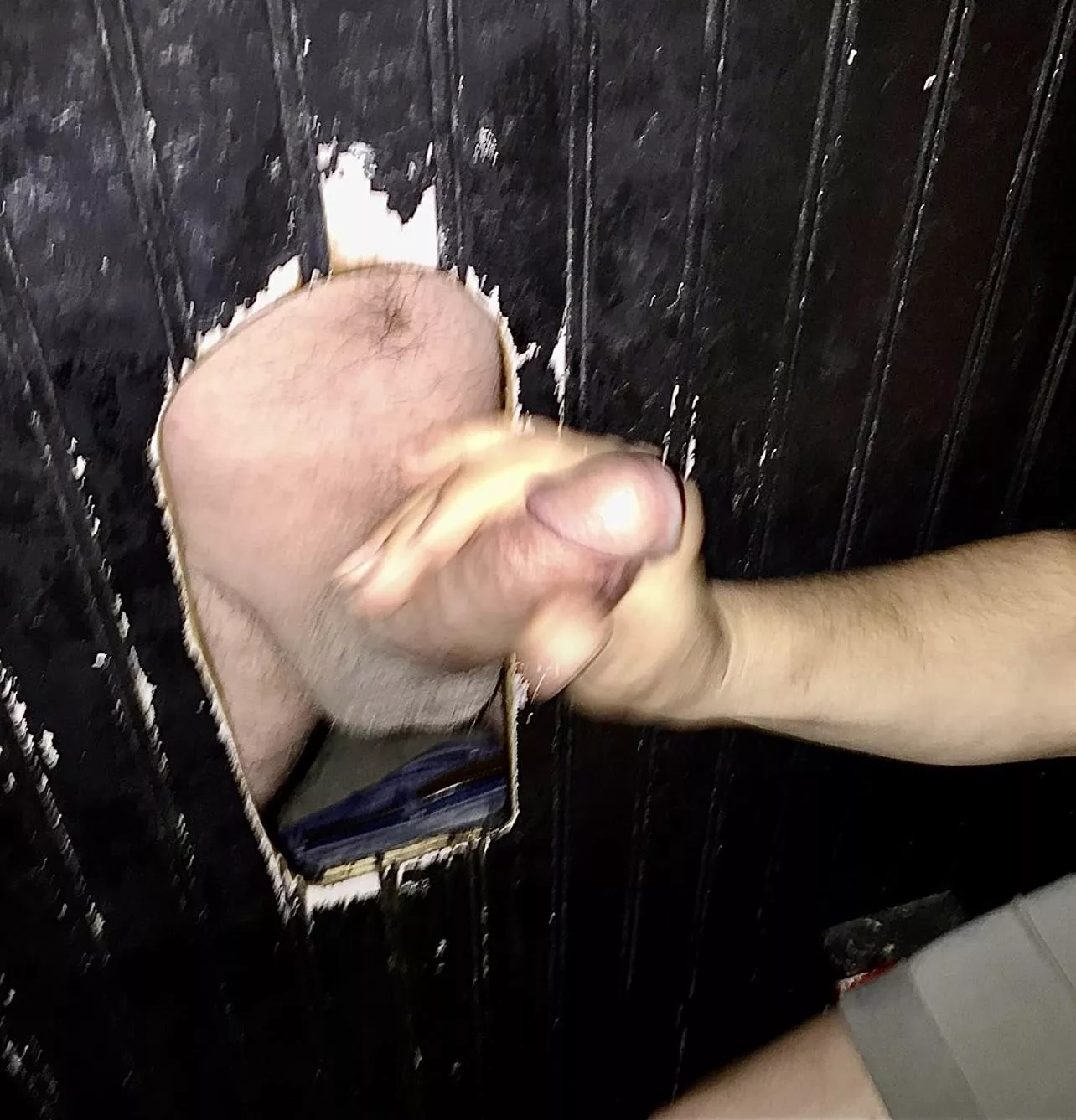 Getting him ready for the blowjob! 