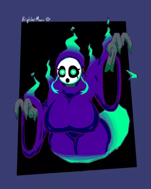 Ghost Shygal I drew on Halloween! I'm still loving how she turned out lol