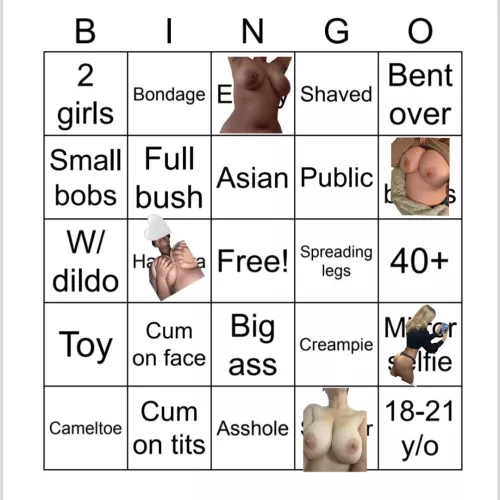 Help me fill out my bingo card