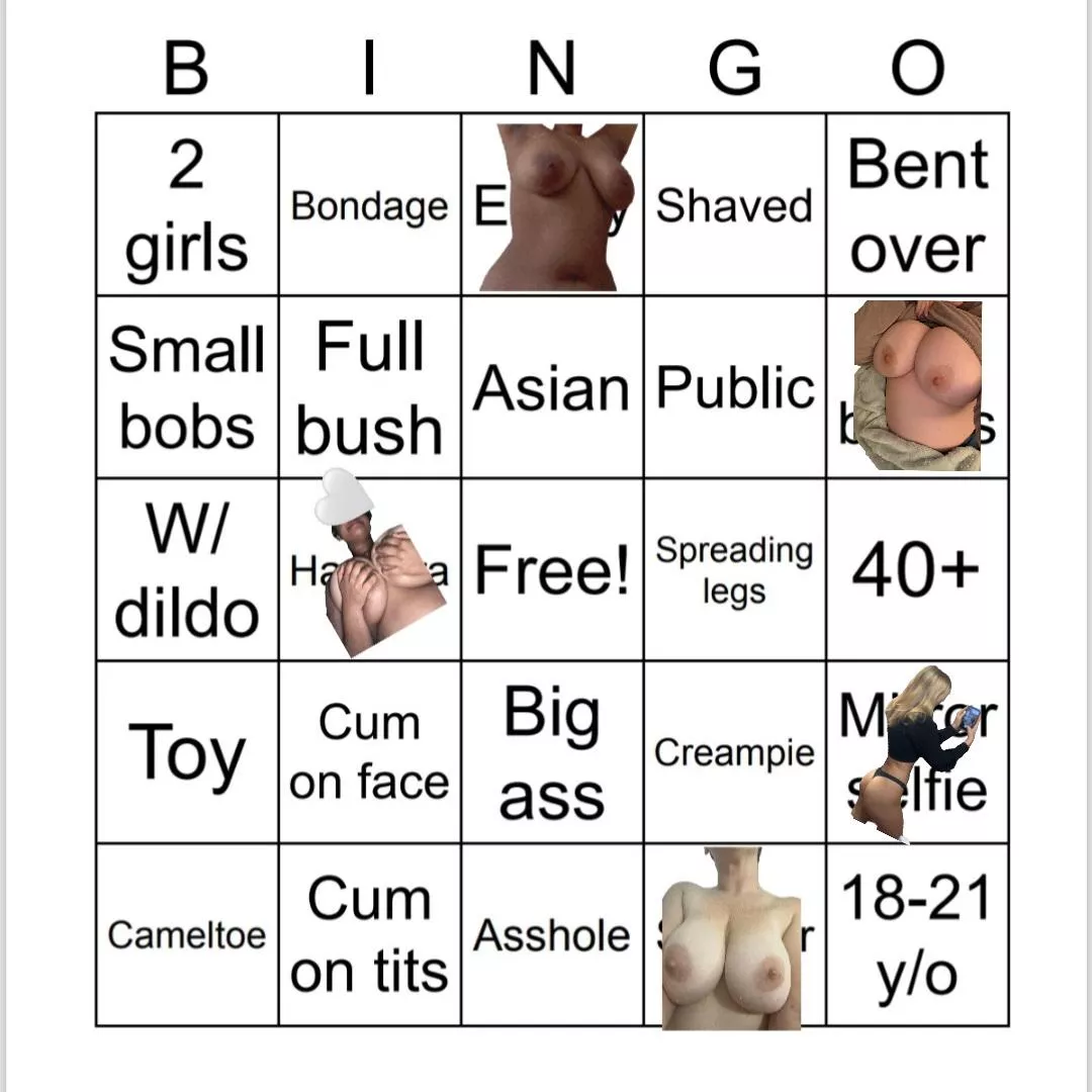 Help me fill out my bingo card