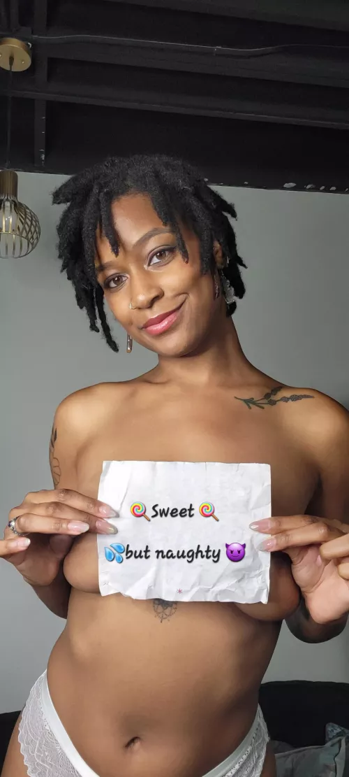 Horny ebony at your service