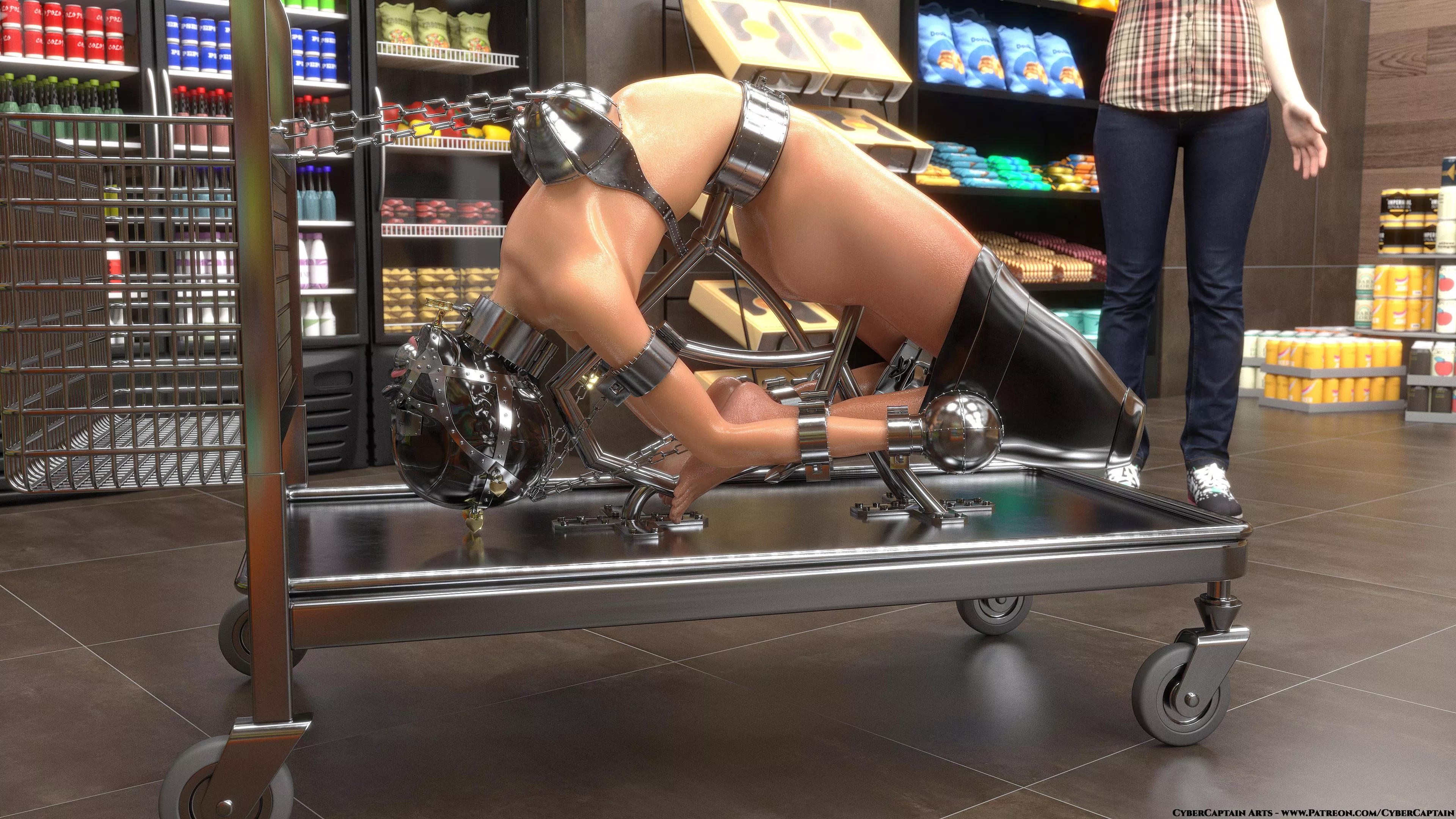 Humiliated Slave in a Market (125 pics.)!