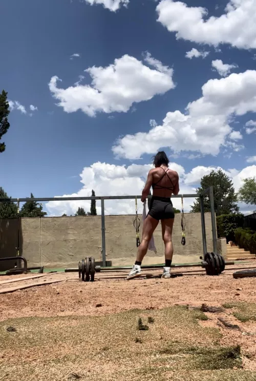 I always wear sneakers so I can sneak off to the gym 