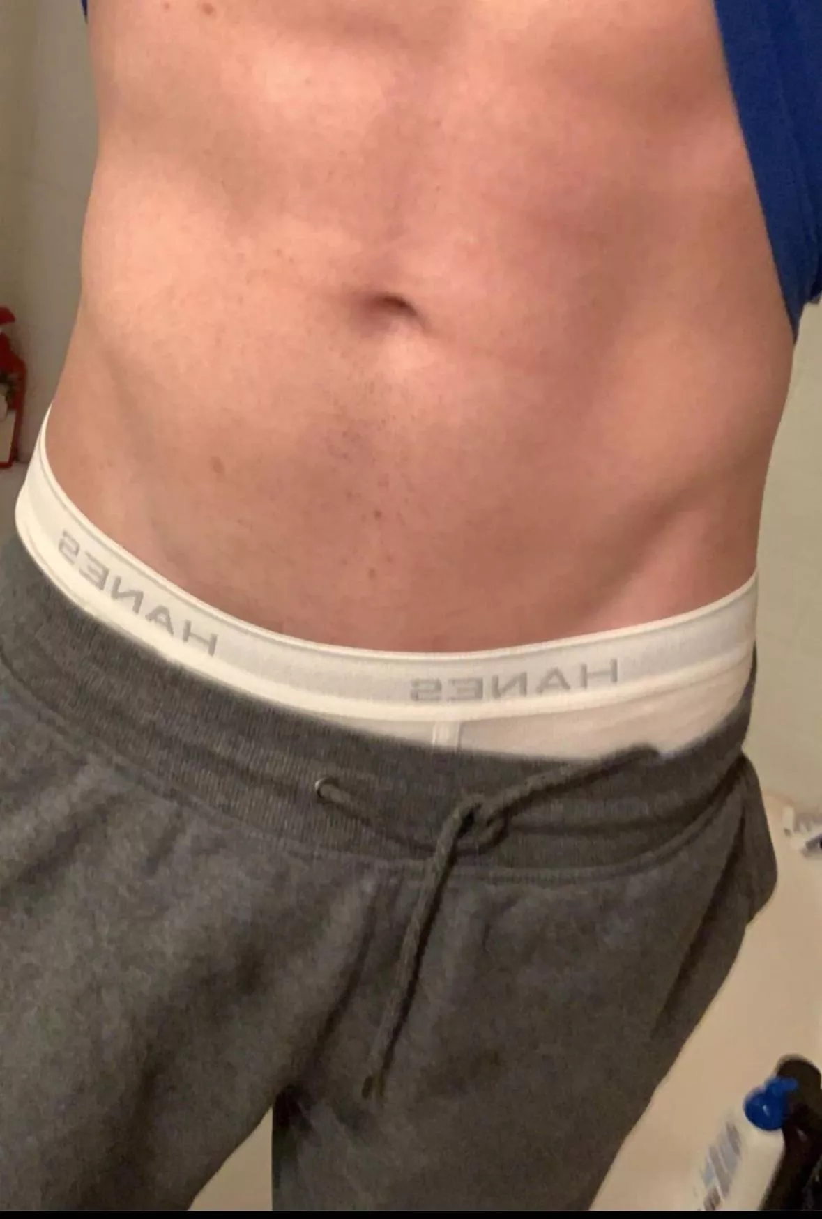 I hope no one sees my waistband and pulls my pants down and bullies me at the gym tonight