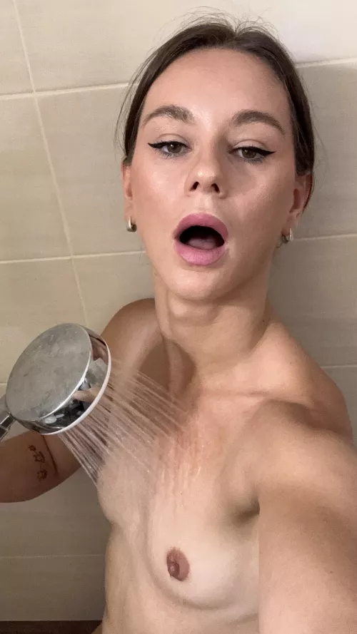 I like to have fun while taking a shower