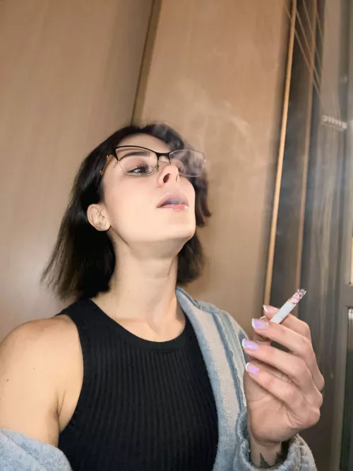 I like to smoke and think about how I'm gonna spend the next night