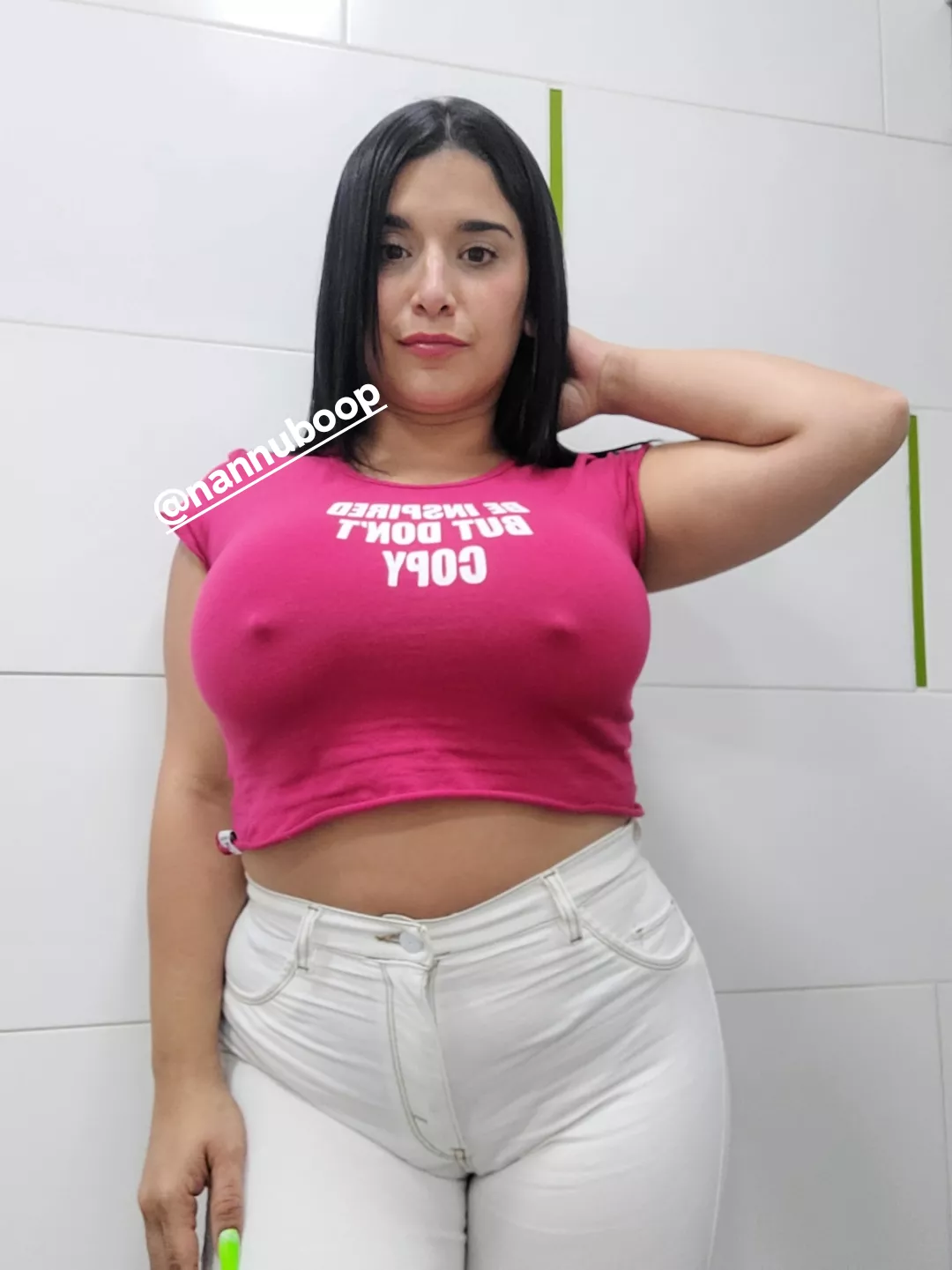 I never wear a bra and my nipples are always standing up.