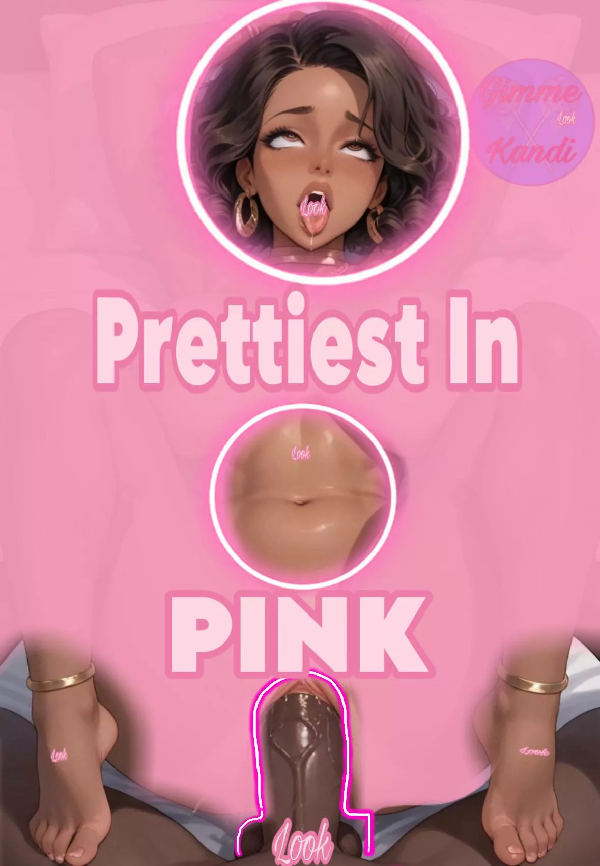 If you zoom in close enough you can see a glimpse of my Pretty pink Pussy getting Stuffed by Papa!🩷😋