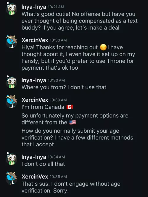 Inya-Inya: Refuses a to do AV