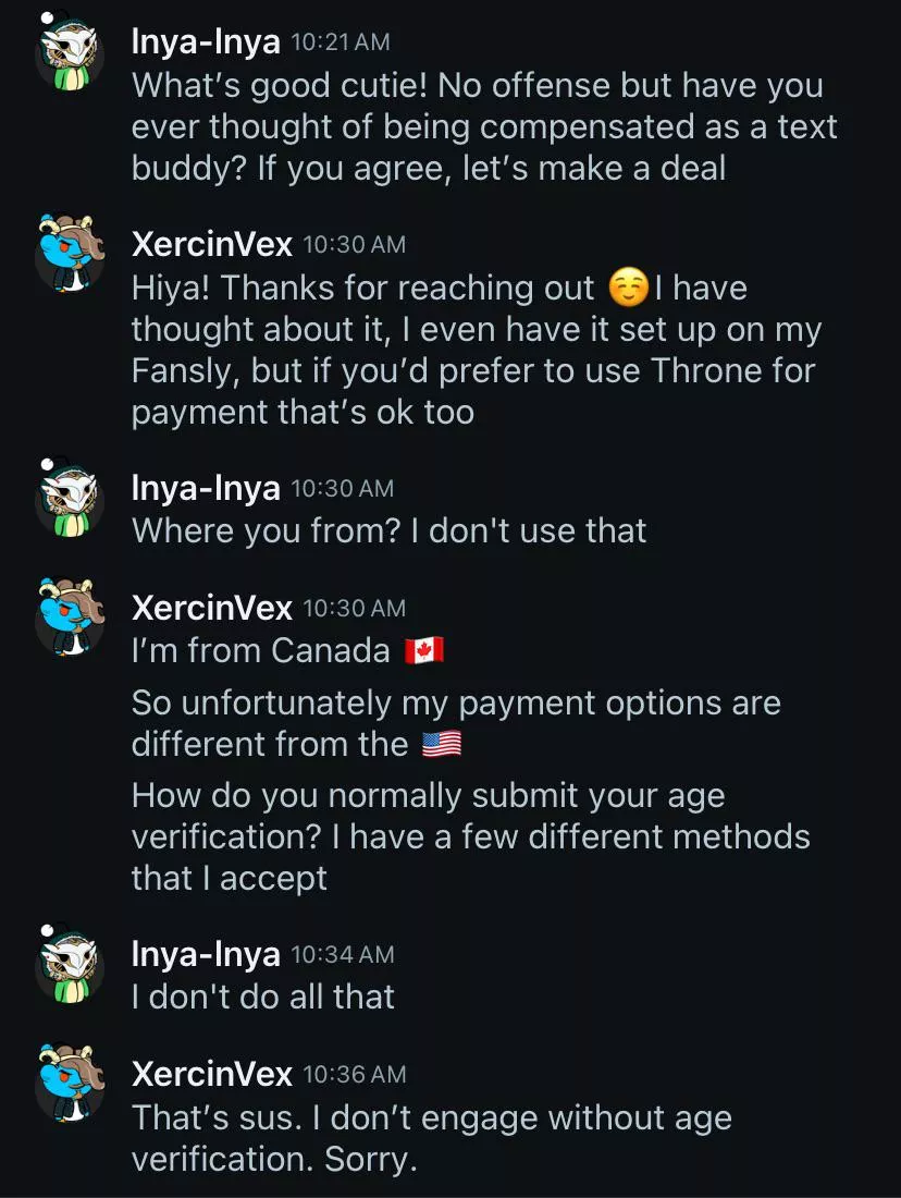 Inya-Inya: Refuses a to do AV